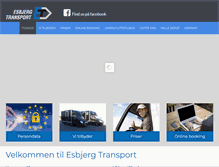 Tablet Screenshot of esbjergtransport.com